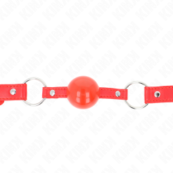 Kink - Bâillon Tpe Balle 4 Cm Avec Rojo Lock 60 X 2 Cm